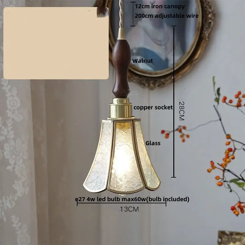 Diamond cut glass globe led pendant light kitchen hanging lamp