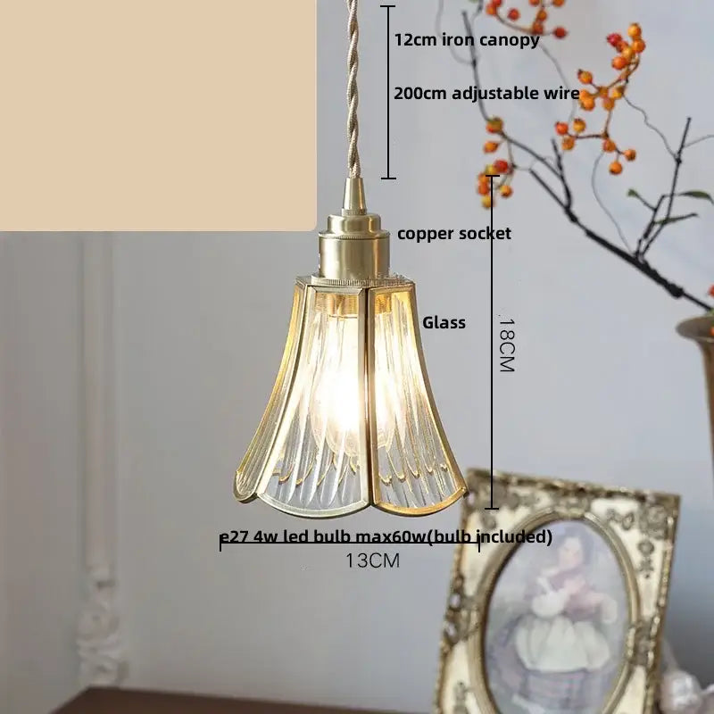Diamond cut glass globe led pendant light kitchen hanging lamp