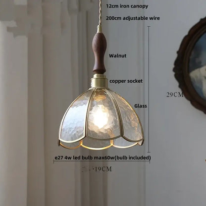 Diamond cut glass globe led pendant light kitchen hanging lamp