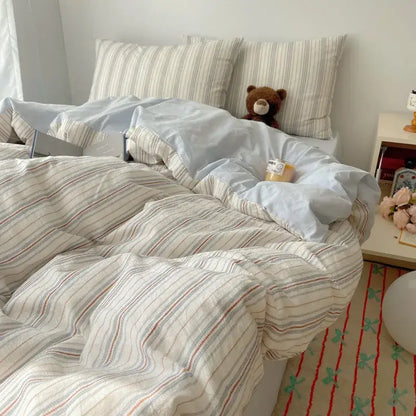 Diamond jacquard duvet cover cream bedroom skin friendly bedding