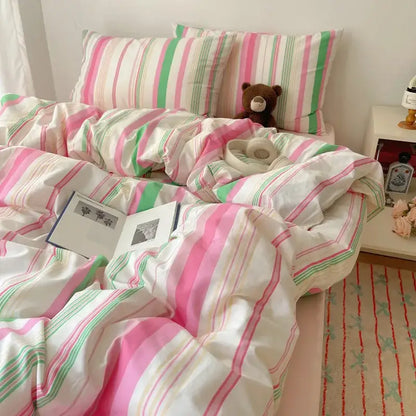 Diamond jacquard duvet cover cream bedroom skin friendly bedding