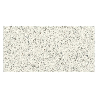Diamond White Matte Terrazzo Look Porcelain Tiles 12x24