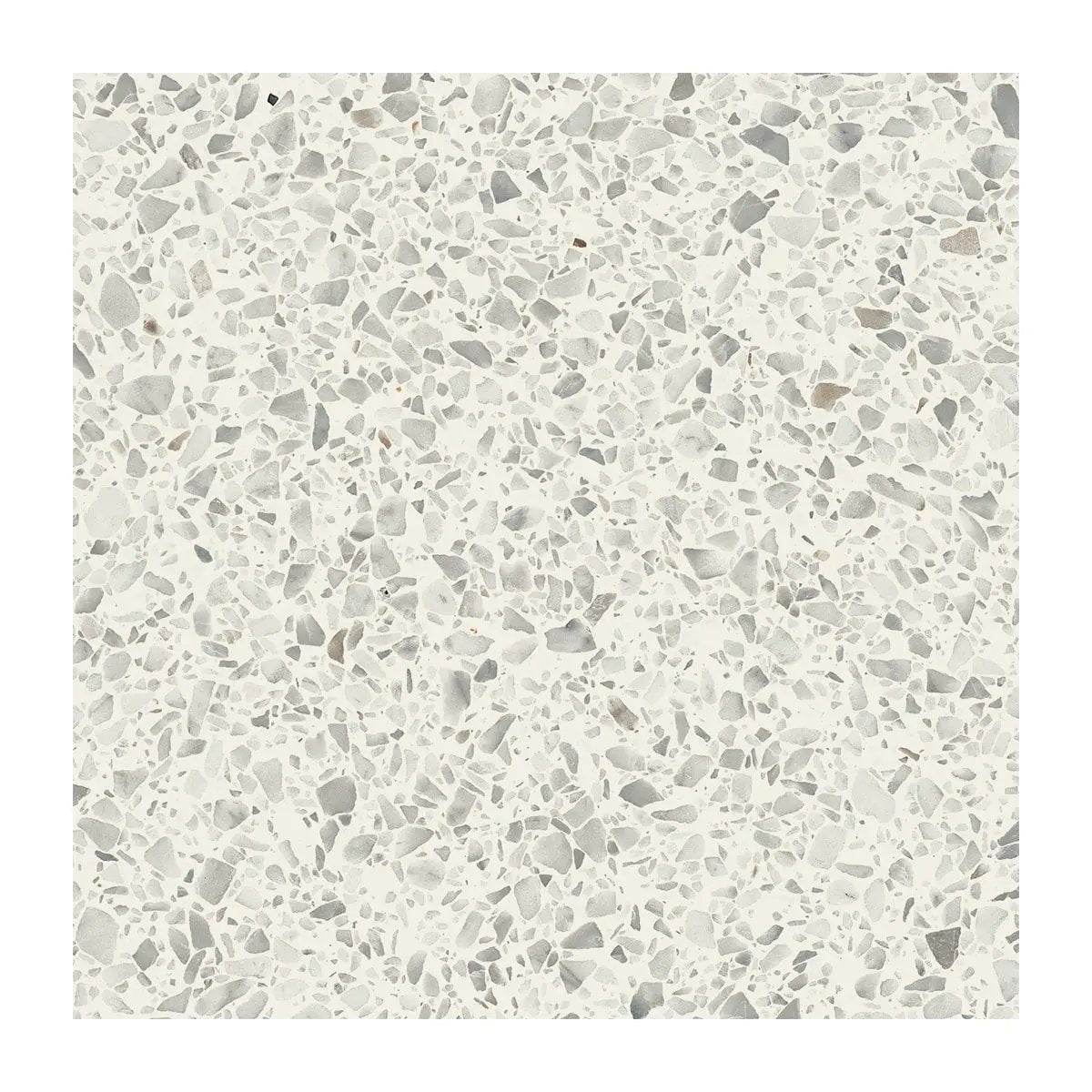 Diamond White Matte Terrazzo Look Porcelain Tiles 24x24