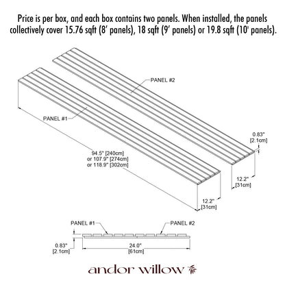 Wide Willow Panel