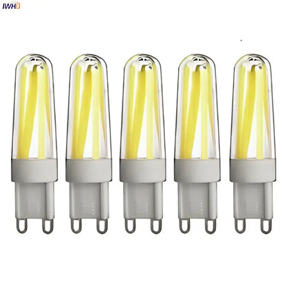 Dimmable cob led bulb clear glass filament lamp for living room