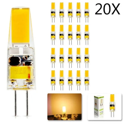Dimmable g4 led bulb clear glass with yellow tip for living room lights