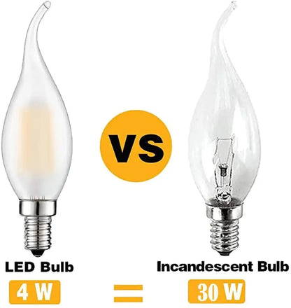 Dimmable led candle light warm white e14 bulb dining room chandelier