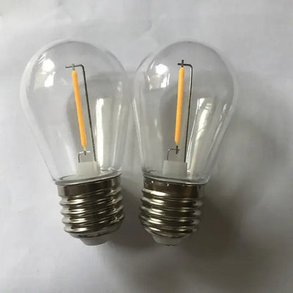 Dimmable led filament warm white outdoor bulbs 5 pack garden light