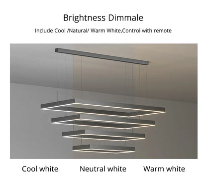 DecorBites™ Dimmable Nordic LED Ceiling Chandelier for Living Room
