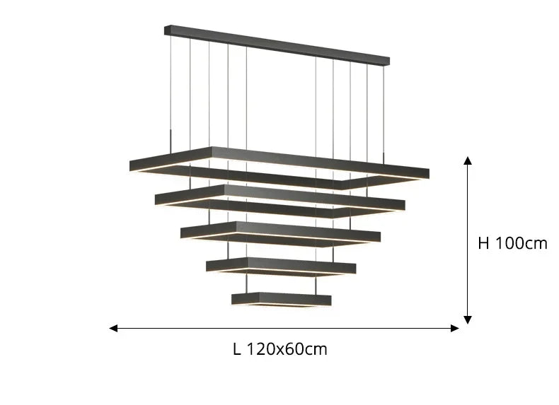 DecorBites™ Dimmable Nordic LED Ceiling Chandelier for Living Room