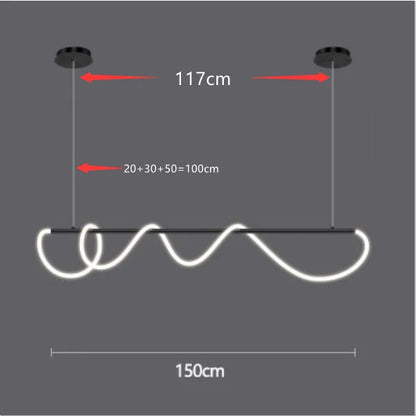 DecorBites™ Dimmable Nordic LED Chandelier for Home Decor