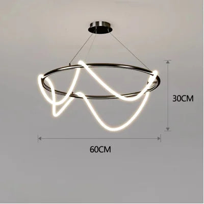 DecorBites™ Dimmable Nordic LED Chandelier for Home Decor