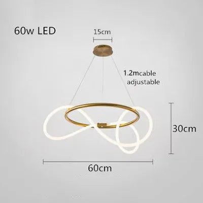 DecorBites™ Dimmable Nordic LED Chandelier for Home Decor
