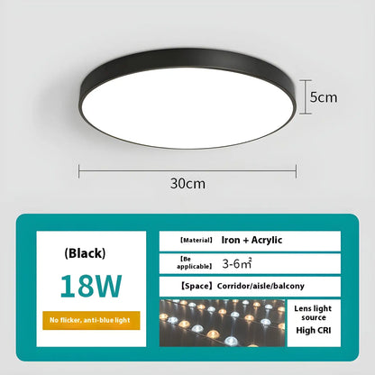 Dimmable Smart Ceiling Lamp with Remote - Bedroom & Living Room LED Light