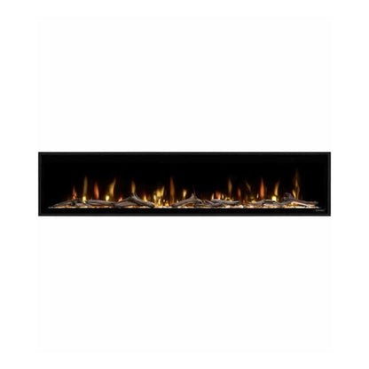 Dimplex Ignite Evolve Built-In Frosted Tumbled Glass Linear Electric Fireplace With Heat Boost System & Trim Kit (SAK59214)
