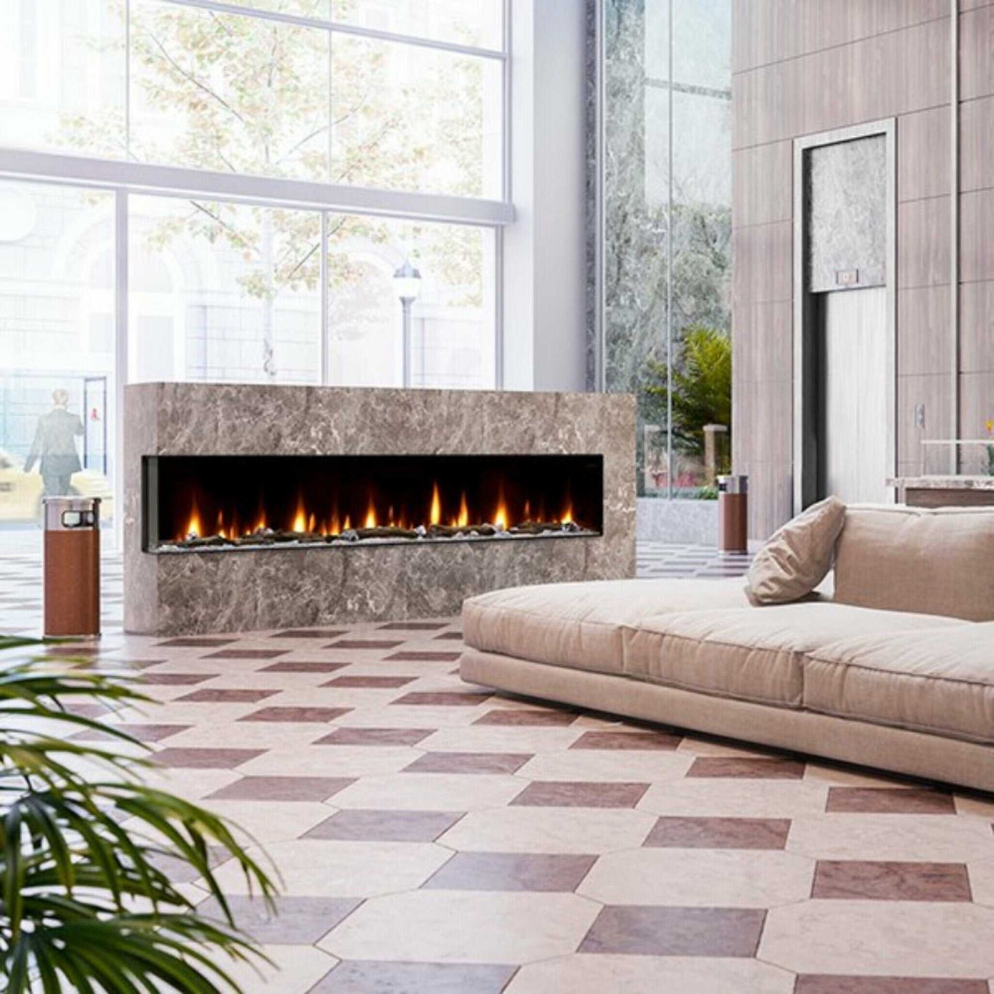Dimplex IgniteXL Bold 100-Inch Smart Linear Multi Side View Built-In Electric Fireplace [XLF10017-XD] (SAK72359)