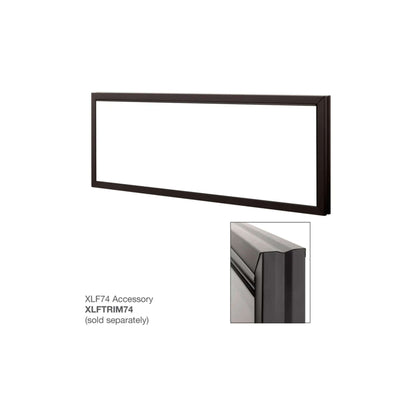 Dimplex IgniteXL 74-Inch Premium Built-In Linear Electric Fireplace With Integrated Heater Fan [XLF74] (SAK14736)