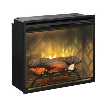 Dimplex Revillusion Herringbone Brick Built-In Electric Firebox With Front Glass [RBF30/36/42] (SAK12893)