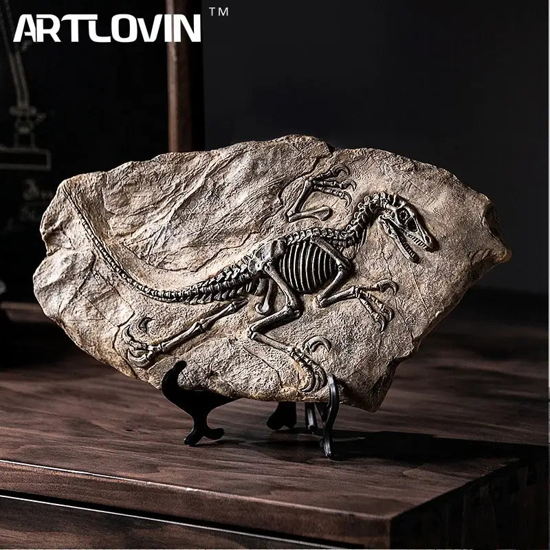 Dinosaur fossil resin craft sculpture office desk decor