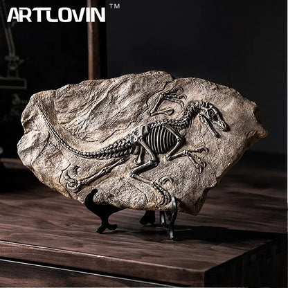 Dinosaur fossil resin craft sculpture office desk decor