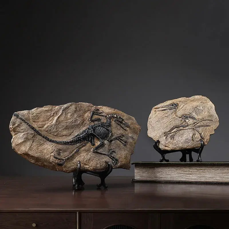 Dinosaur fossil resin craft sculpture office desk decor