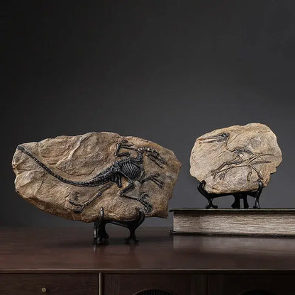Dinosaur fossil resin craft sculpture office desk decor