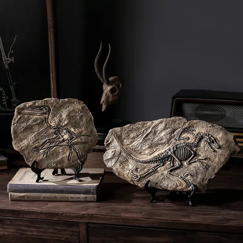 Dinosaur fossil resin craft sculpture office desk decor