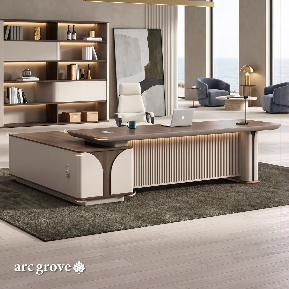 Dion · Modern L-Shaped Executive Desk