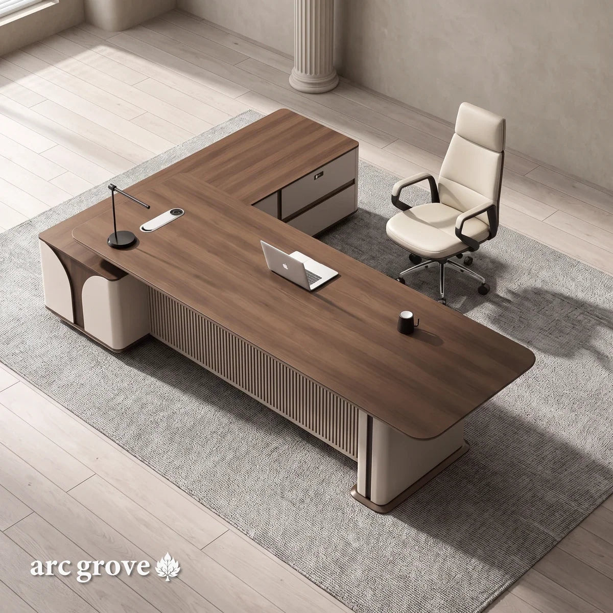 Dion · Modern L-Shaped Executive Desk