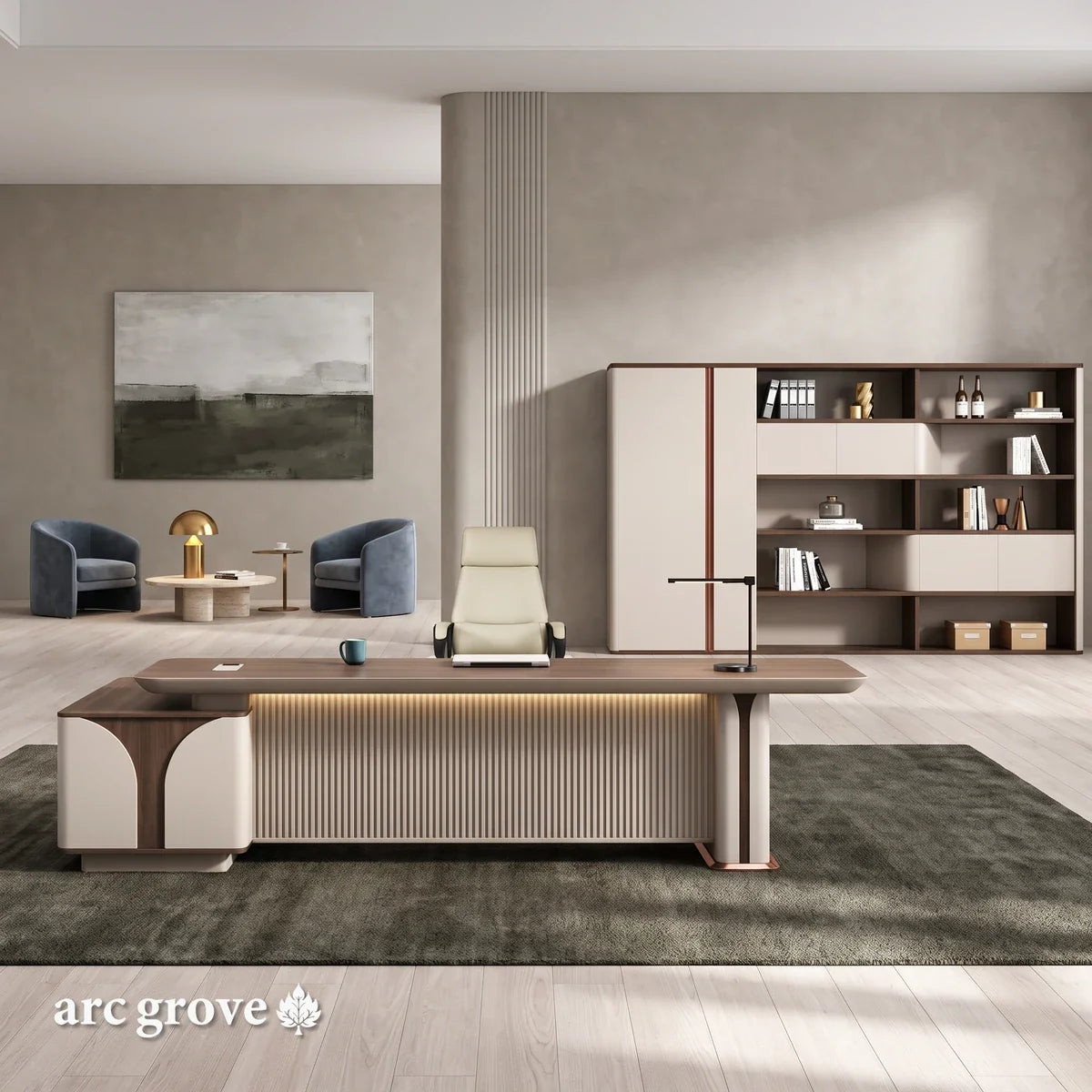 Dion · Modern L-Shaped Executive Desk