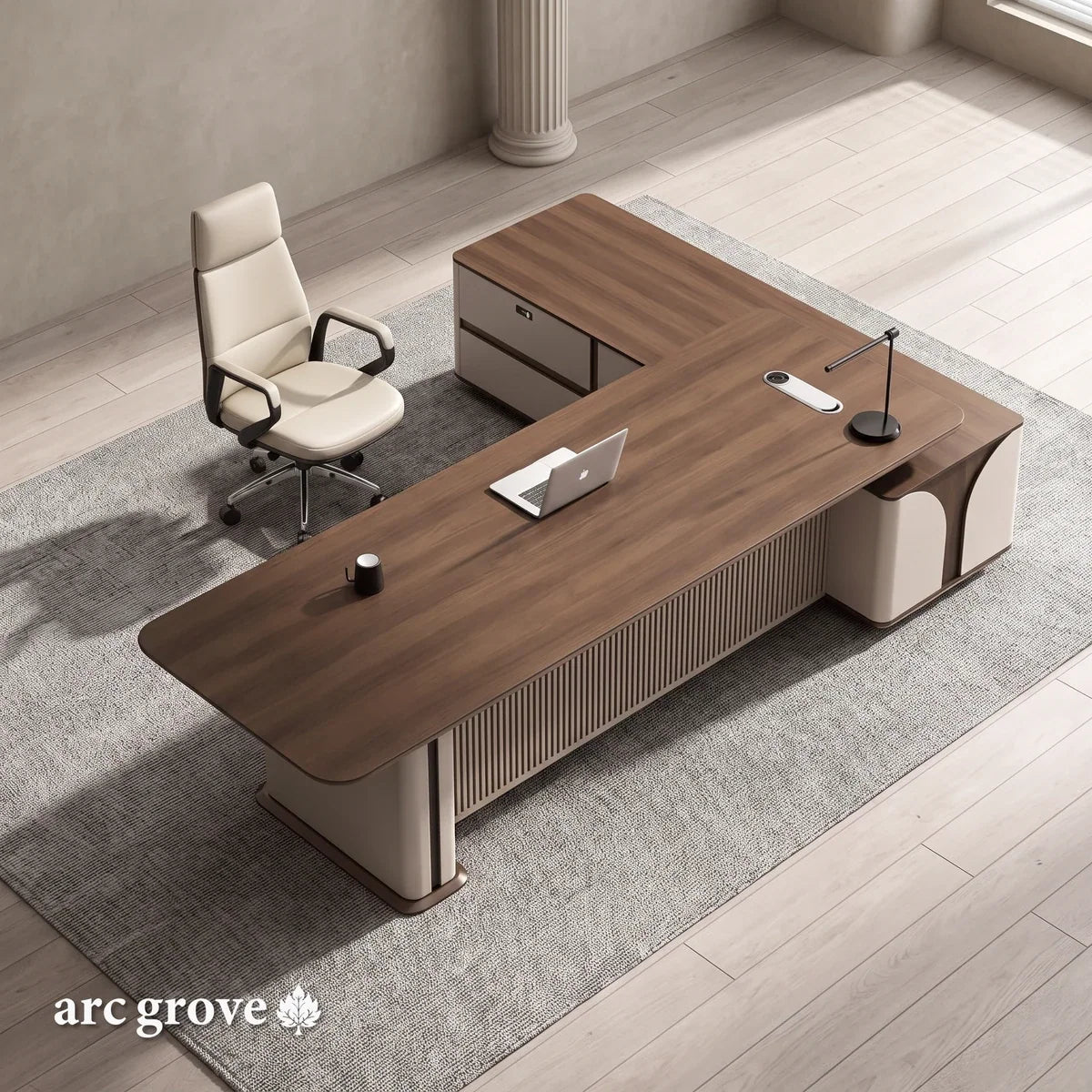 Dion · Modern L-Shaped Executive Desk