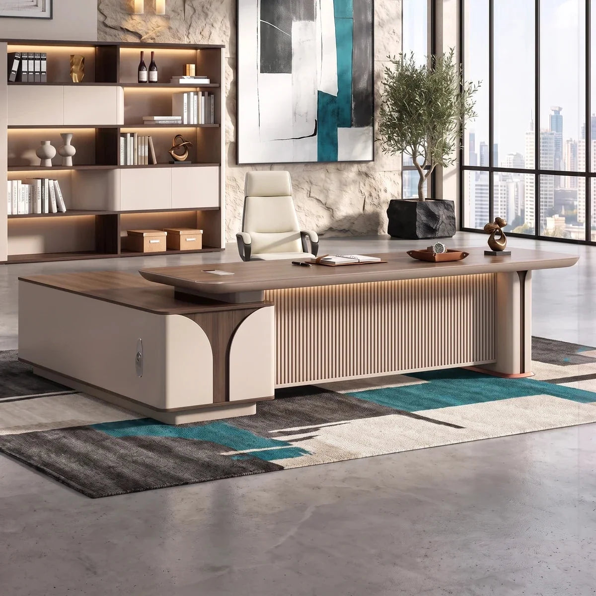 Dion · Modern L-Shaped Executive Desk