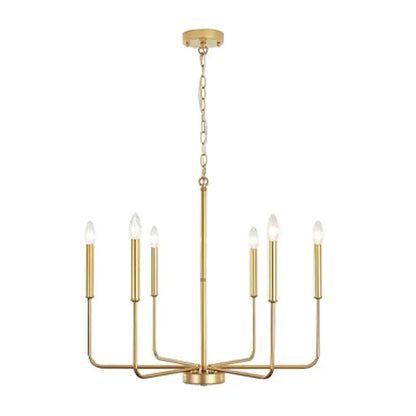 Distressed silver iron candle chandelier dining room
