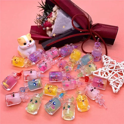 Diy heart pearl shell miniature wishing bottles bedroom decor accessory