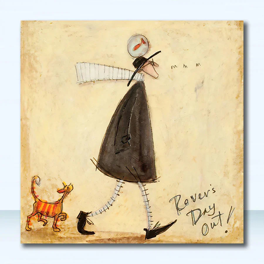 DecorBites™ Dog Lover Nordic Canvas Wall Art