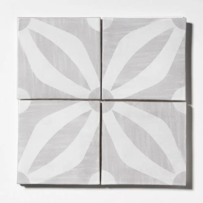 Dogwood Dance Matte Glazed Terracotta Tiles 6x6