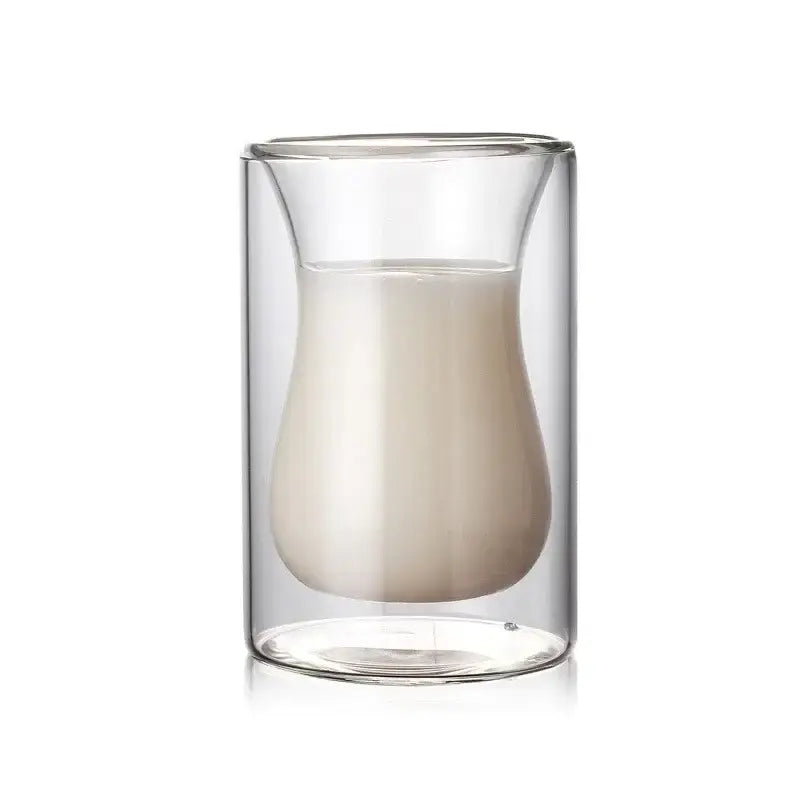 Double walled glass mug drinkware collection for dining room kitchen