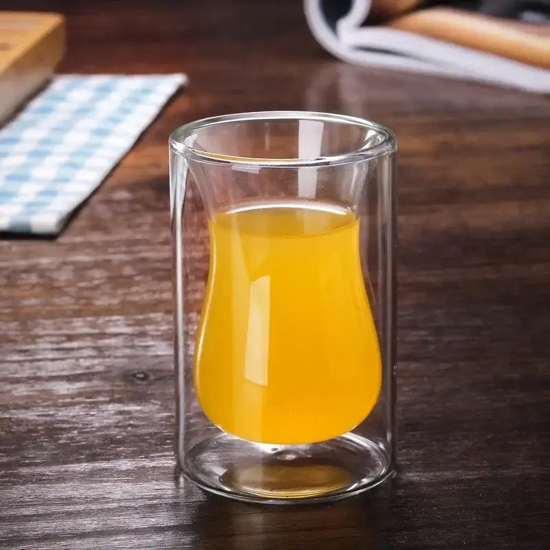 Double walled glass mug drinkware collection for dining room kitchen