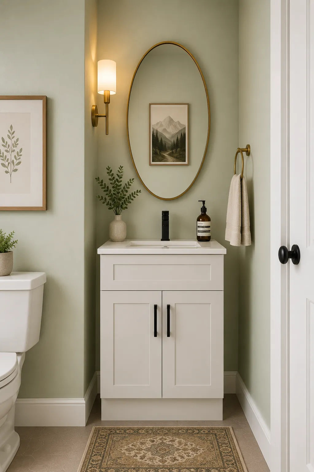 Dove Shaker 24" Bathroom Vanity Sink Base