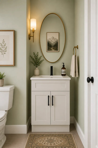 Dove Shaker 24" Bathroom Vanity Sink Base