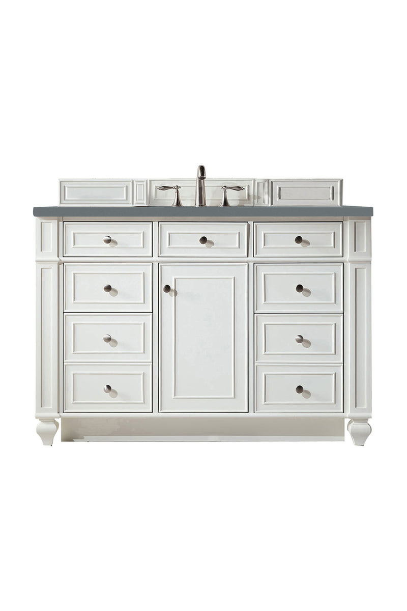 James Martin Bristol 48" Single Bathroom Vanity, Bright White