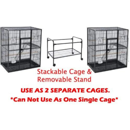 DecorBites™ Dual Breeding Flight Cage for Parrots
