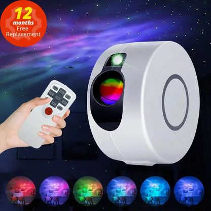 Dynamic galaxy star projector light white bedroom ceiling decor