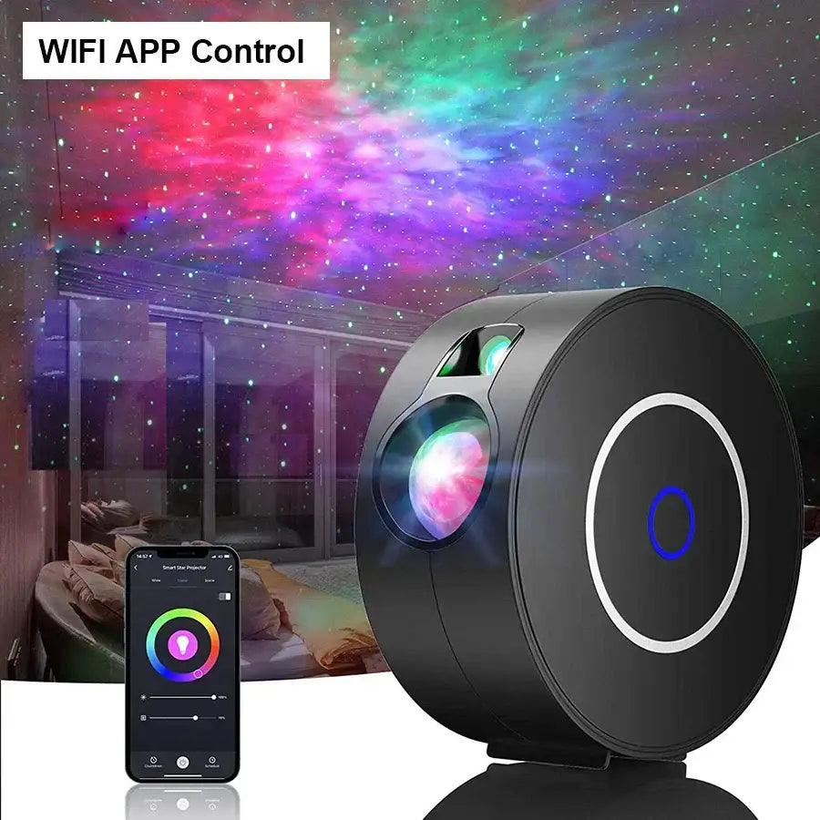 Dynamic galaxy star projector light white bedroom ceiling decor