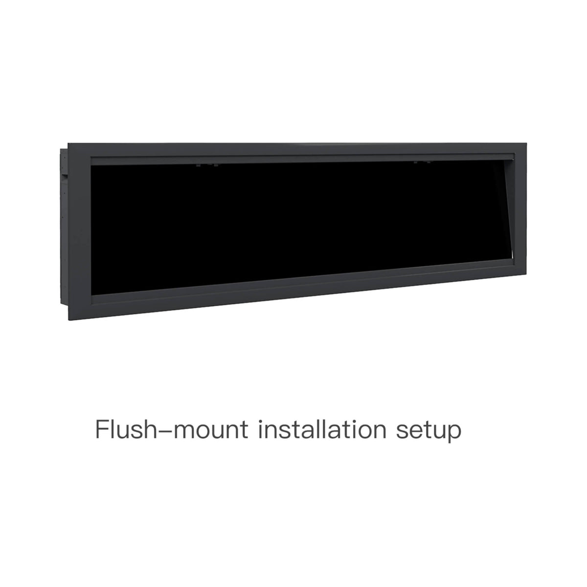 Dynasty Allegro 76-Inch Black Smart Linear Electric Fireplace [DY-BFM76] (SAK56392)