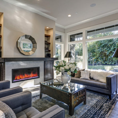 Dynasty Cascade 52" Recessed Smart Linear Electric Fireplace With Dynasty App [DY-BTX52] (SAK73485)