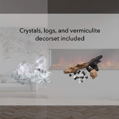 Dynasty Melody 40-Inch Multi-Sided Smart Electric Fireplace With Remote Control [DY-BTS40] (SAK48210)