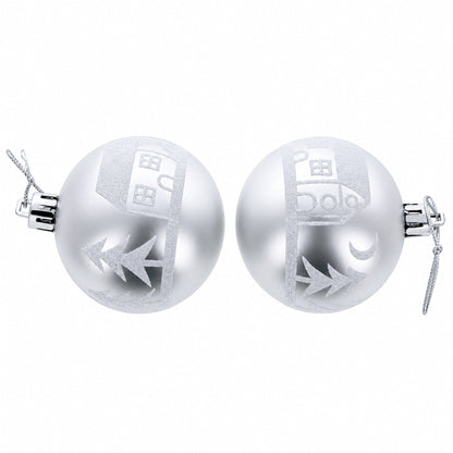 Set of 44 Multicolored Plastic Mini Ball Christmas Ornaments