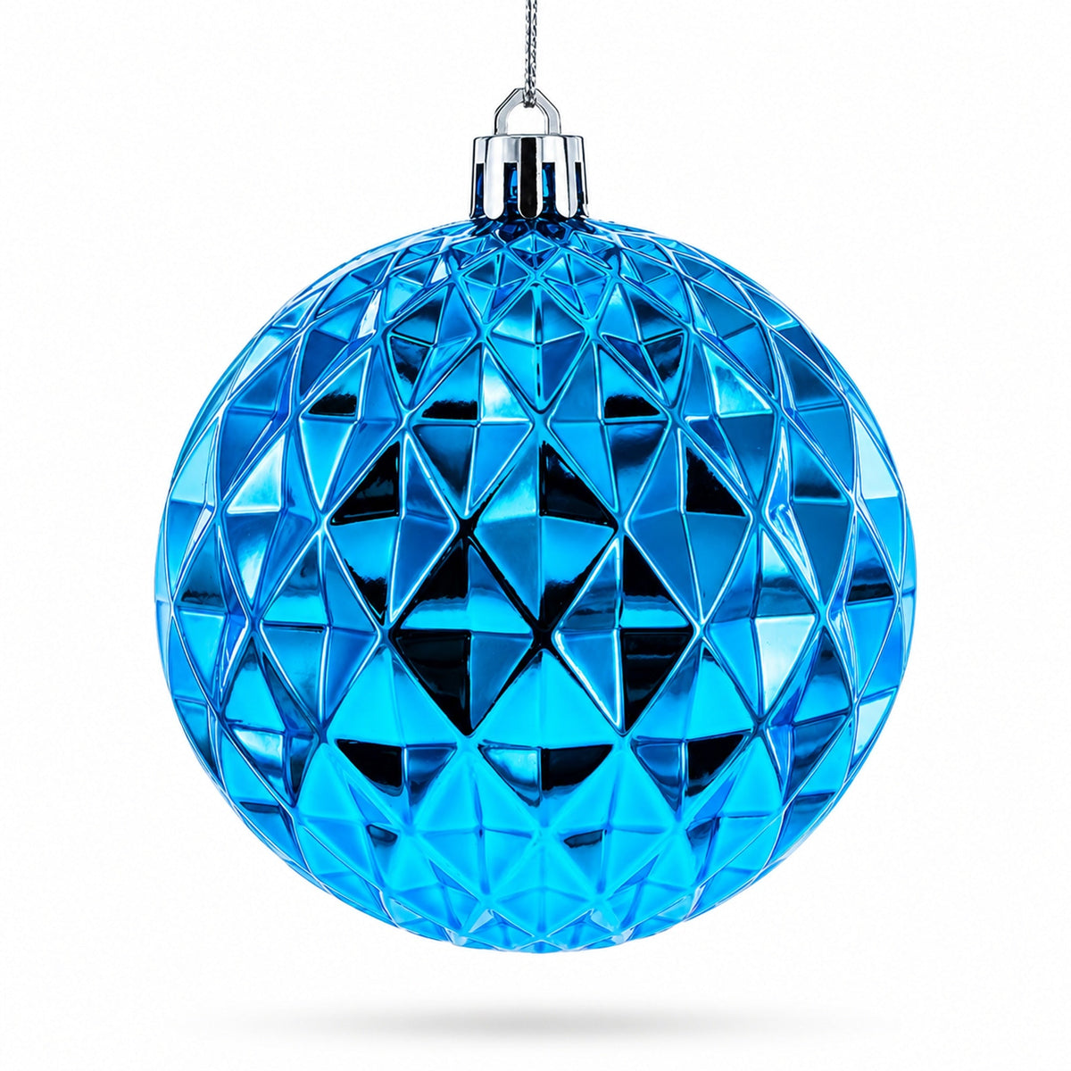 Set of 12 Plastic Ball Christmas Ornaments