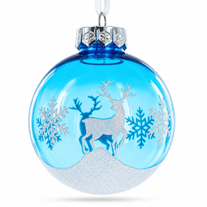Set of 12 Plastic Ball Christmas Ornaments